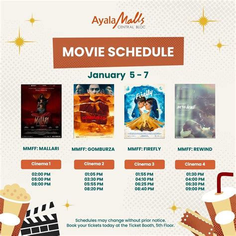 ayala central bloc cinema|Here’s our movie schedule for .